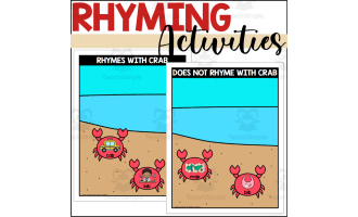 Crab Themed Rhyming Words