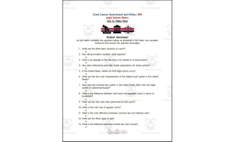 Crash Course: Government and Politics #18: Legal System Basics Worksheet