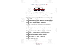 Crash Course Government Episode Worksheet 5 Constitutional