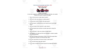 Crash Course Government Episode Worksheet 44 Media Institution by