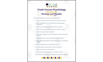 Crash Course Psychology #19: Monkeys and Morality