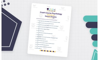 Crash Course Psychology Episode Worksheet | 9 - Sleep & Dreams