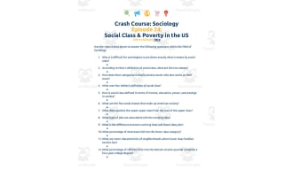Crash Course Sociology Episode | 24 Social Class and Poverty in U.S.
