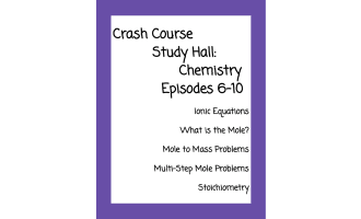 Crash Course Study Hall: Chemistry Episodes 6-10