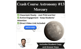 CrashCourse ASTRONOMY Video Worksheet #13: Mercury