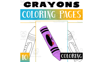 Crayons Coloring Pages Worksheet Activity