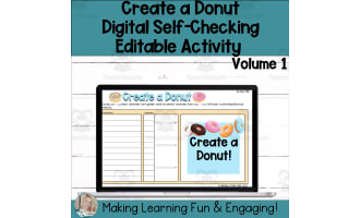 Create a Donut Editable Self-Checking Template Digital Resource V1