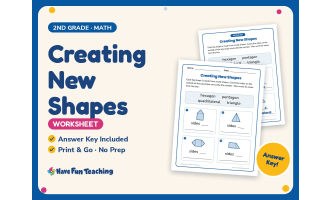 Creating New Shapes Worksheet – 2nd Grade Geometry Practice