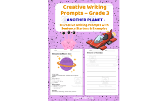 Creative Writing Prompts Grade 3 | A Day On Another Planet