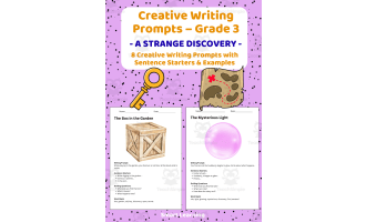 Creative Writing Prompts Grade 3 | A Strange Discovery