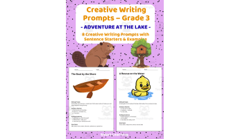 Creative Writing Prompts Grade 3 | Adventure at the Lake