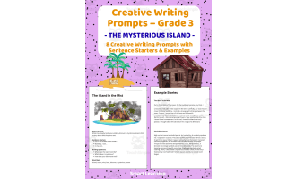 Creative Writing Prompts Grade 3 | The Mysterious Island