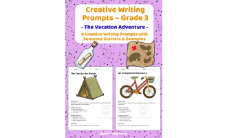 Creative Writing Prompts Grade 3 | The Vacation Adventure