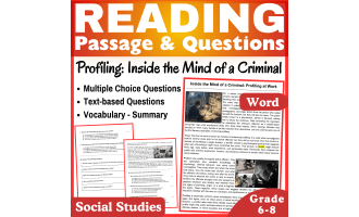 Criminal Profiling: Social Studies Reading Comprehension Passage. Word