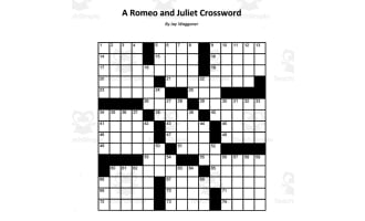 Crossword Puzzle: Romeo and Juliet