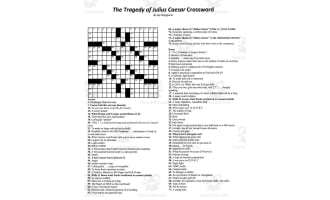 Crossword Puzzle: The Tragedy of Julius Caesar