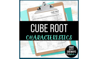 Cube Root - Function Characteristics - Worksheet