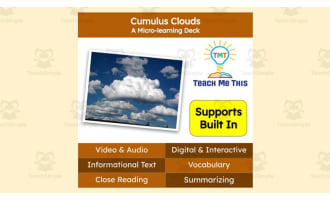 Cumulus Clouds | Interactive Science Lesson | Micro-Learning Deck