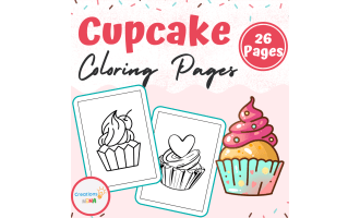 Cupcake Coloring Pages