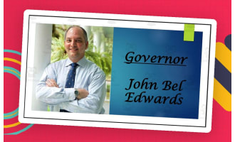 Current Louisiana Governor and Lt. Governor (BIO PPT Bundle)
