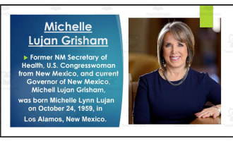 Current New Mexico Governor, U.S. Senators and Representatives (BIO PPT Bundle)