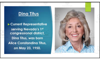 Current U.S. Representatives from Nevada (BIO PPT Bundle)