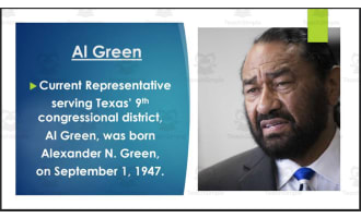Current U.S. Representatives from Texas (Districts: #1-20) BIO PPT