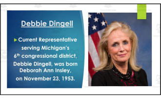 Current U.S. Senators & Representatives from Michigan (Biography PPT Bundle)