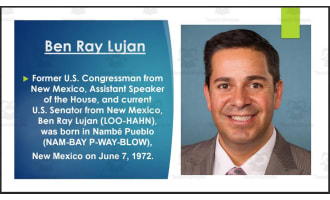 Current U.S. Senators & Representatives from New Mexico (BIO PPT Bundle)