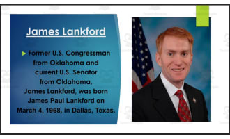 Current U.S. Senators and Representatives from Oklahoma (BIO PPT Bundle)