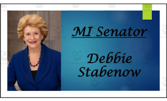 Current U.S. Senators from Michigan (Biography PPT Bundle)