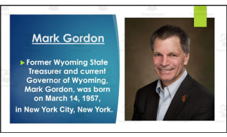 Current Wyoming Governor, U.S. Senators & Representative (BIO PPT Bundle)