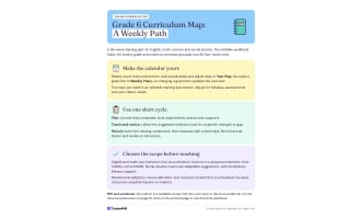 Curriculum Map for 6th Grade