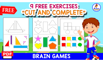 CUT AND COMPLETE | 9 FREE EXERCISES