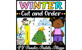 Cut and Order Game: Puzzle Game - Winter Activity