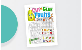 Cut + Glue: Fruits