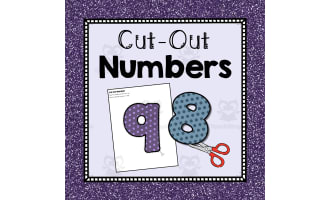Cut Out Numbers | Preschool Number Resources