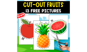 CUT-OUT PICTURES OF FRUITS | 13 FREE ILLUSTRATIONS