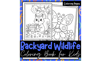 Cute Critters in Your Own Backyard! A Kawaii Animal Coloring Book