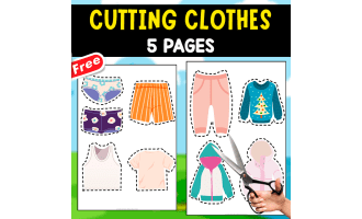 CUTTING CLOTHES | 5 PAGES OF EXERCISES