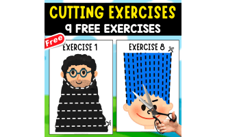 CUTTING EXERCISES | 9 FREE PAGES