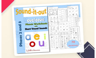 CVC and Consonant Blends Phonic Worksheets