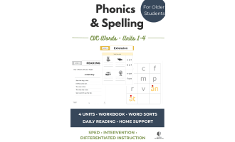 CVC Phonics & Spelling Intervention | Older Struggling Readers