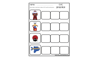 CVC Practice Worksheet