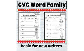 CVC Word Family Printables | CVC Word Worksheets