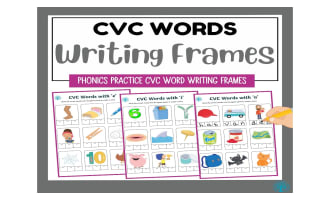 CVC Word Writing Frames