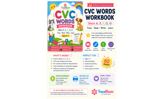 CVC Words Worksheets | 60-Page Phonics & Reading Activities