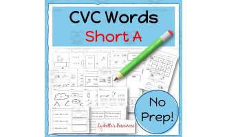 CVC worksheets: Short A