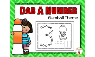 Dab a Number 0-10 - Gumball Theme