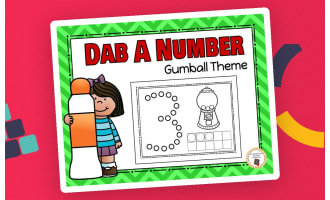 Dab a Number 0-10 - Gumball Theme